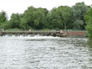 Abingdon Weir in Oxfordshire, England.