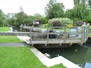 Buscott Lock on The Thames, England.
