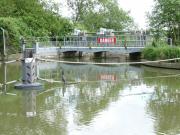 Godstow Weir over The Thames, England.