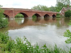 Clifton Hampden Bridge is a beautiful site as it goes over The River Thames in England.
